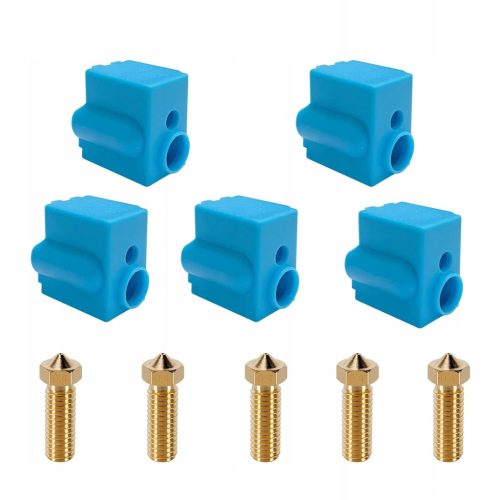  5 pcs. nozzles and silicone socks for Anycubic Vyper, Kobra Plus, parts for