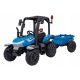  BLAST Battery-powered Tractor with Trailer Blue 2x200W