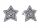 Earrings made of silver 925 stars zircons studs FREE