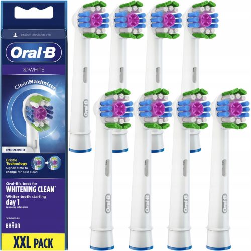  ORIGINAL BRAUN ORAL-B EB18 3D WHITE 8TH TIP