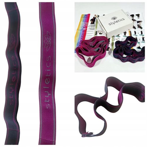  2x STRONG EXERCISE BANDS with 6 LOOPS fitness Styletics