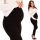  Seamless BLACK maternity leggings with high waist, elastic and coverage