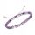  Women's String Bracelet Natural Stone Lepidolite 4mm