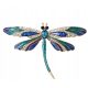  -% GOLDEN COLORFUL DRAGONFLY BROOCH