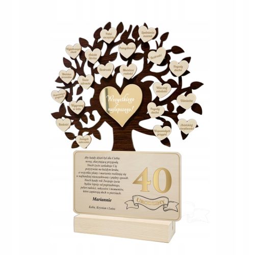  BIRTHDAY GIFT STATUETTE TREE TREE 18 30 40 50 60 70 80 90