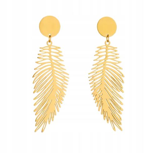  spectacular earrings leaves delicate steel gold