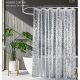  White Square Shower Curtain 180 x 170 cm for Bathroom Bathtub