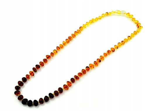  BAROQUE SHADED AMBER NECKLACE