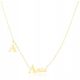  NECKLACE surgical steel NAME ANIA gold plated