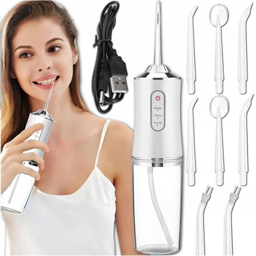  DA103 BATTERY-POWERED DENTAL IRRIGATION 8 NOZZLES 3 MODES
