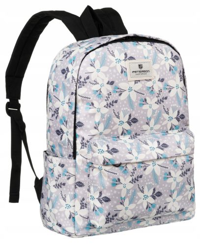 Stylish Peterson® A4 Large Youth School Backpack with Floral Design