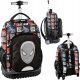 BeUniq Spiderman Rolling School Backpack with Reflective Safety Features