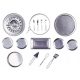  Baking set stainless steel molds 15 pcs