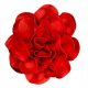  Brooch/Lapel Pin Large Satin Flower Red 15 cm / 2962