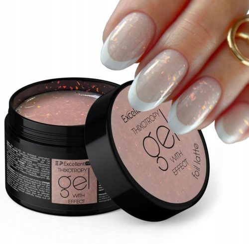  Excellent Builder Gel With Foil Thixo gel with effect Foil Latte 50g