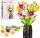  BLOCKS FLOWERS FLOWERS - DIY FLOWER BOUQUET MADE OF BLOCKS + VASE 1250 pcs.