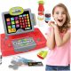  Cash Register For Kids LCD Scanner Microphone Calculator Accessories Reader