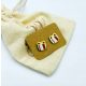  Enameled Christmas stud earrings gift surgical steel CollierKa