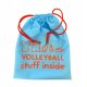  SPORTS BAG FOR SHOES AND CLOTHING, VOLLEYBALL, ECOLOGICAL, Fit Sack