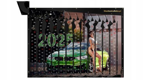  Calendar 2025 Woman with Car | Great Gift for a Man for PLN 5