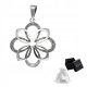  Silver pendant pr. 925 Elegant pendant ROSETTE FLOWER for Her