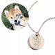  Personalized necklace with a photo of a dog, cat, animal YOUR DESIGN