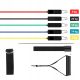  SET OF 5 RESISTANCE BANDS FOR TRAINING EXERCISES