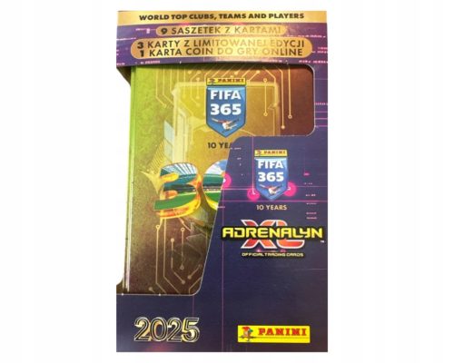  FIFA 365 2025 Adrenalyn Panini Football Cards Large Collector's Tin