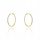  Diamond hoop earrings super light 2.5 cm 585 fineness GIFT