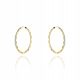  Diamond hoop earrings super light 2.5 cm 585 fineness GIFT