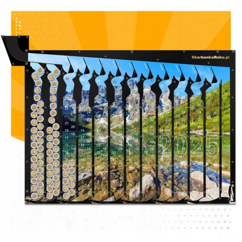  Calendar 2025 Morskie Oko | Morskie Oko piggy bank XL for 5 PLN