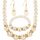  SET - NECKLACE, BRACELET, EARRINGS - PEARLS