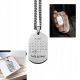  Engraved Dog Tag Gift Box with Calendar Necklace