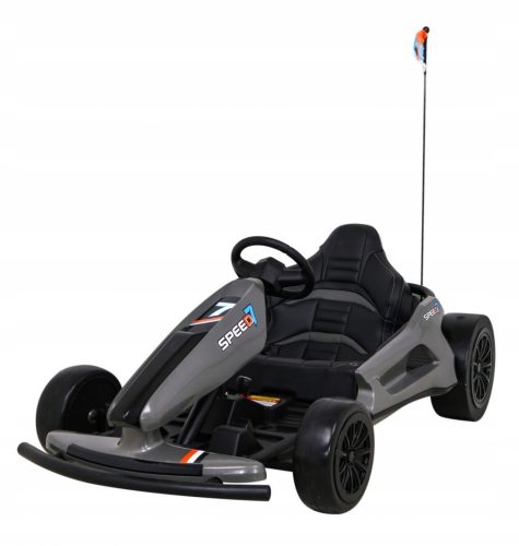  Speed 7 Drift King Battery-powered Gokart for Kids Gray + Drift Function +