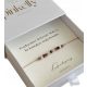  Gift for TEACHER bracelet with DEDICATION natural stones