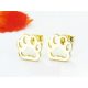  Surgical steel earrings gold dog paw studs paw gift