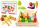  FRUITS AND VEGETABLES WOODEN IN A MAGNETIC BOX KITCHEN