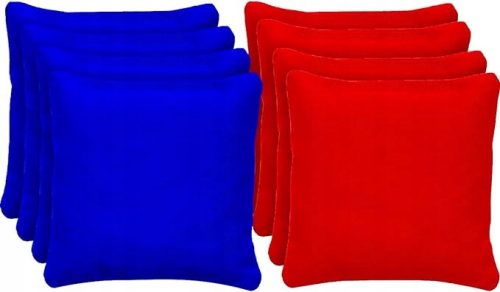  Cornhole 4 Blue & 4 Red Bags Official Sizes Premium Quality