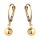  585 gold ball earrings on an English clasp