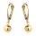  585 gold ball earrings on an English clasp