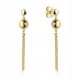  585 gold earrings hanging ball