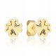  585 gold earrings clovers