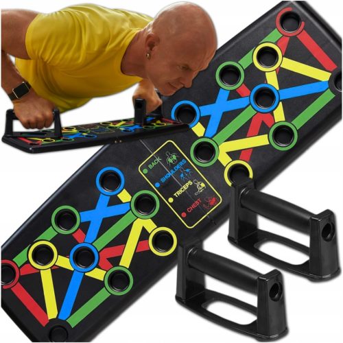  Push-up device for calisthenics training exercises folding board