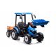  TRACTOR BATTERY POWERED VEHICLE WITH TRAILER HERCULES BLUE 24V