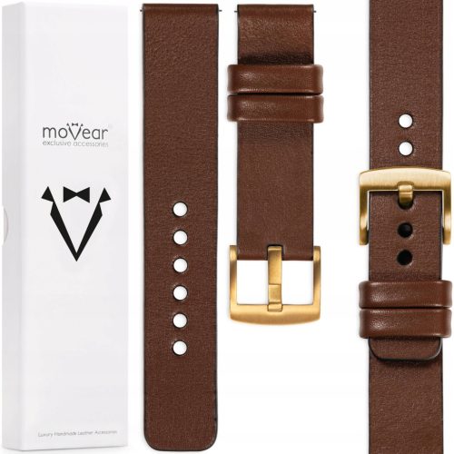  MOVEAR 18mm Strap Genuine Leather Brown