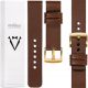  MOVEAR 18mm Strap Genuine Leather Brown