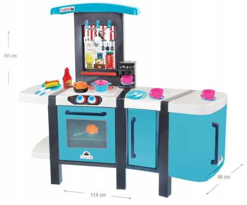  MEGA LARGE Children's kitchen 101cm with modules coffee maker 28 accessories