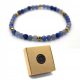  Women's bracelet AVENTURINE BLUE natural stones 4mm + box