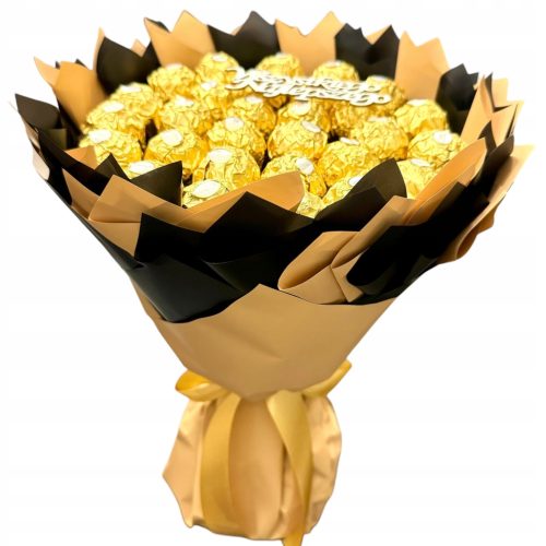  Ferrero Rocher Sweet Bouquet for Birthdays, Name Days and any other occasion + inscription