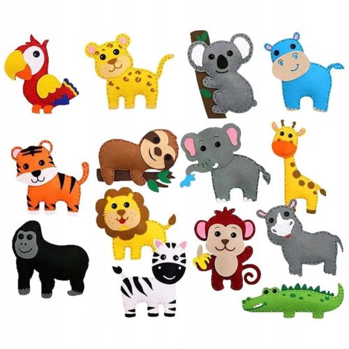  ZOO Animals Felt DIY Sewing Kit